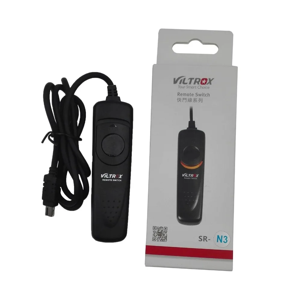 Viltrox SR-N3 1M Camera Remote Control Shutter Release Cable for Nikon D3100 D3200 D5100 D5200 D5300 D5600 D7200 D7100 D7000 D90
Viltrox SR-N3 1M Camera Remote Control Shutter Release Cable for Nikon D3100 D3200 D5100 D5200 D5300 D5600 D7200 D7100 D7000 D90
