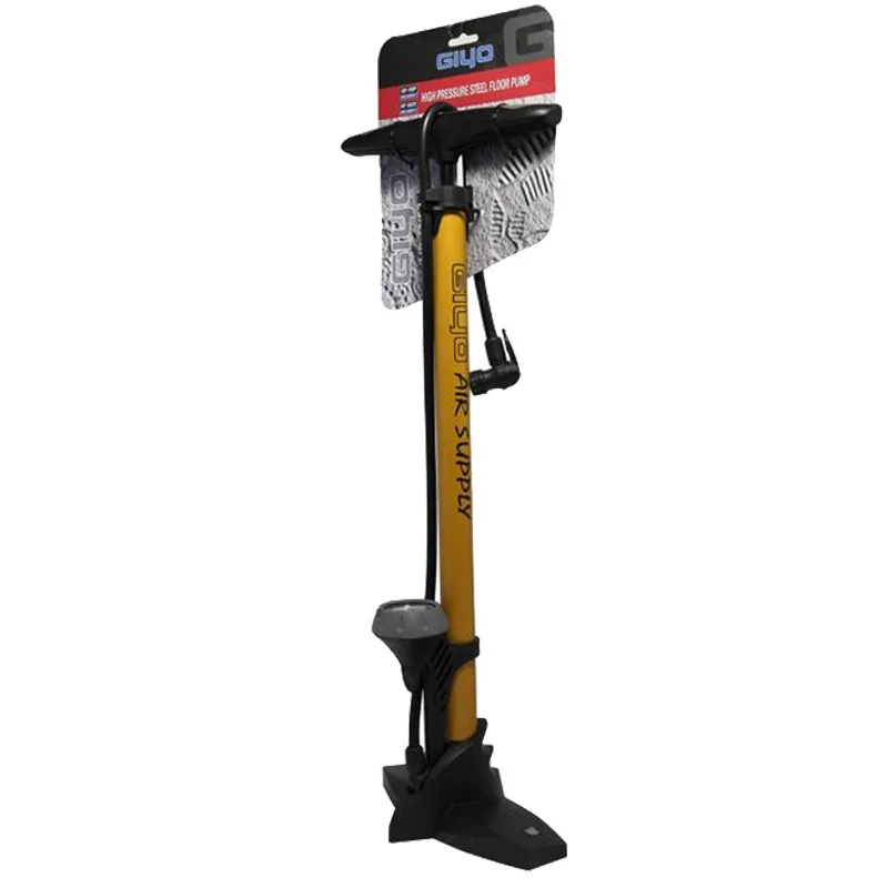 Taiwan Giyo Floor Bicycle Pump Smart Mouth with Snuffle Valve 55p High Pressure 160psi with Barometer