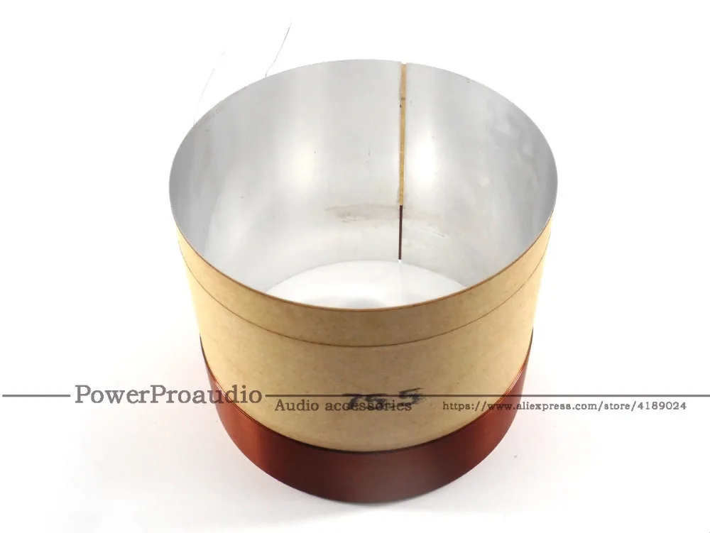 75.5 Core Bass Voice Coil Wihte Aluminum 75.5mm For 10 inch -18 inch Subwoofer Speaker 8OHM
75.5 Core Bass Voice Coil Wihte Aluminum 75.5mm For 10 inch -18 inch Subwoofer Speaker 8OHM