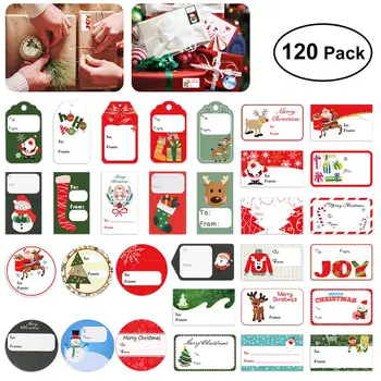 120PCS Gift Tag Stickers Christmas Self Adhesive Gift Tag Stickers Assorted Designs Holiday Present Labels Xmas Gift Tag Paper
120PCS Gift Tag Stickers Christmas Self Adhesive Gift Tag Stickers Assorted Designs Holiday Present Labels Xmas Gift Tag Paper