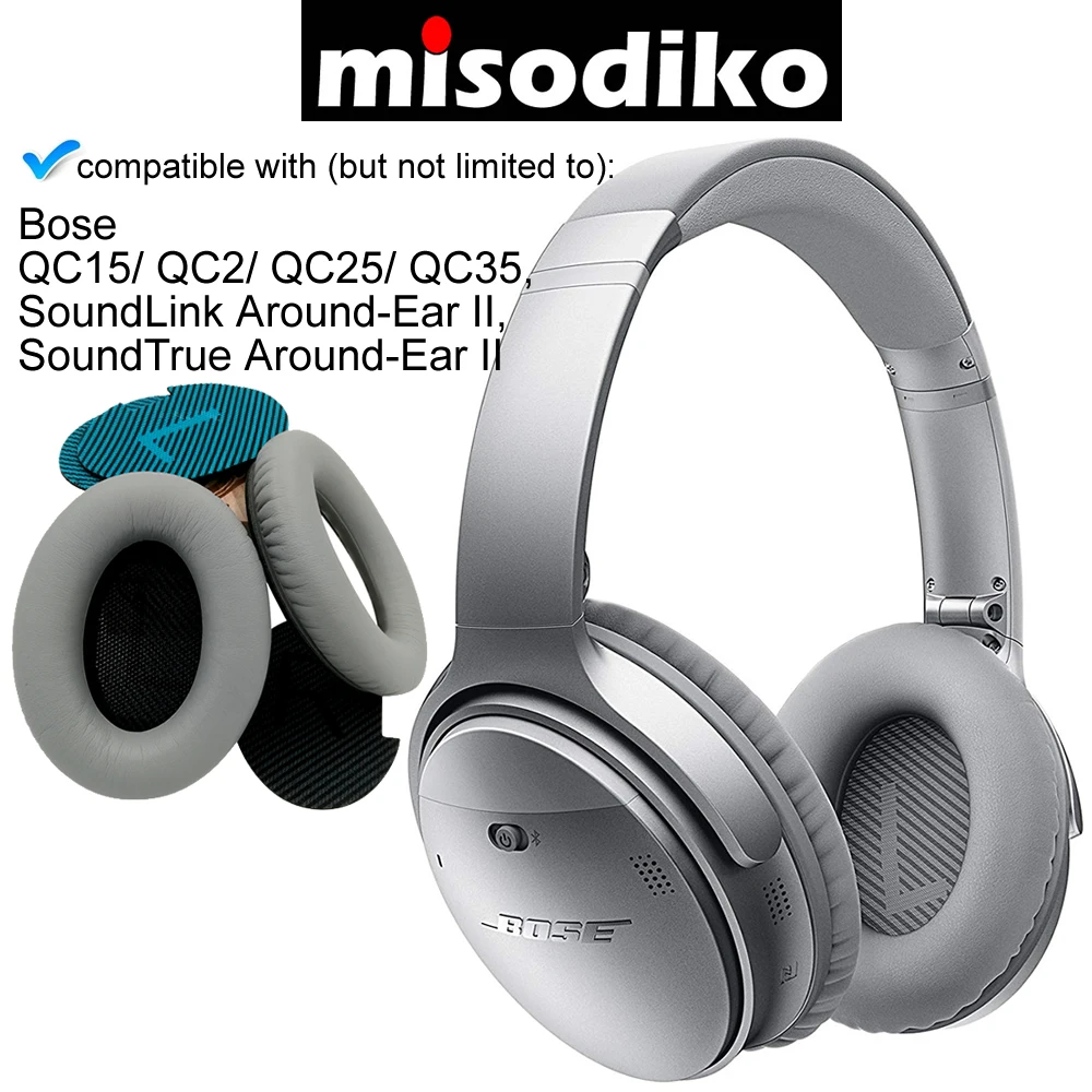 Misodiko сменные амбушюры наборы подушек для Bose QuietComfort QC35 QC25 QC2 QC15 SoundTrue AE2 AE2i AE2w