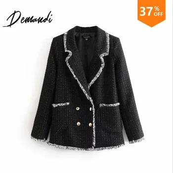 Demandi suit women's autumn and winter new double breasted casual fashion elegant atmosphere daily commuter women's coat
Demandi suit women's autumn and winter new double breasted casual fashion elegant atmosphere daily commuter women's coat