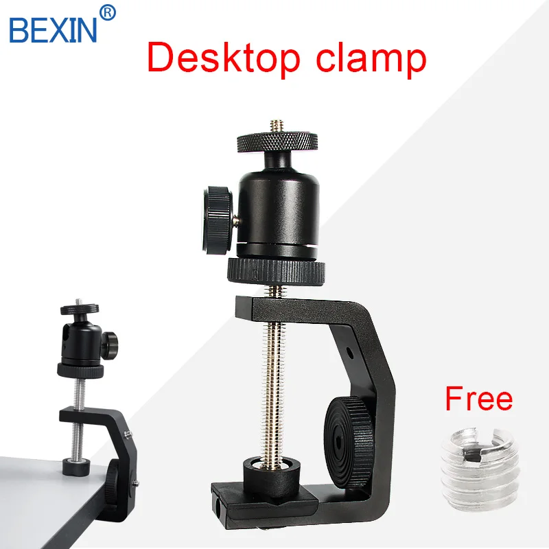 Desktop Universal Multifunction C-style Camera Screw Clamp With 360 Degree Mini Ball Head 1/4" Screw Flash Speedlite Accessories
Desktop Universal Multifunction C-style Camera Screw Clamp With 360 Degree Mini Ball Head 1/4" Screw Flash Speedlite Accessories