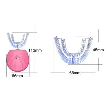 1set 360 Degree Auto Disinfection U Shape Timer Ultra Sonic Silicon Electric Toothbrush Wireless Rechargeable 3 Modes Tooth Whit
1set 360 Degree Auto Disinfection U Shape Timer Ultra Sonic Silicon Electric Toothbrush Wireless Rechargeable 3 Modes Tooth Whit