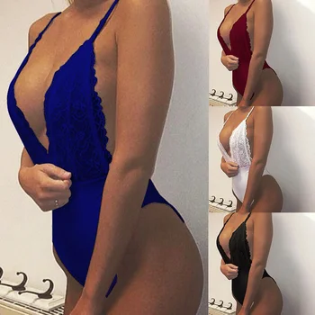 ZANZEA 2020 Deep V Neck Playsuits Women's Jumpsuits Fashion Sexy Lace Bodysuits Female Spaghetti Strap Backless Romper Oversized
ZANZEA 2020 Deep V Neck Playsuits Women's Jumpsuits Fashion Sexy Lace Bodysuits Female Spaghetti Strap Backless Romper Oversized