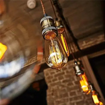 Edison Light Bulb W-Filament Bulb Glass Incandescent Bulbs E27 AC120V 40W Tungsten Filament Lamp Transparent Droplight Lights
Edison Light Bulb W-Filament Bulb Glass Incandescent Bulbs E27 AC120V 40W Tungsten Filament Lamp Transparent Droplight Lights