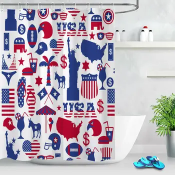 American Design Shower Curtain Set Bathroom Polyester Fabric w/12 Hooks
American Design Shower Curtain Set Bathroom Polyester Fabric w/12 Hooks