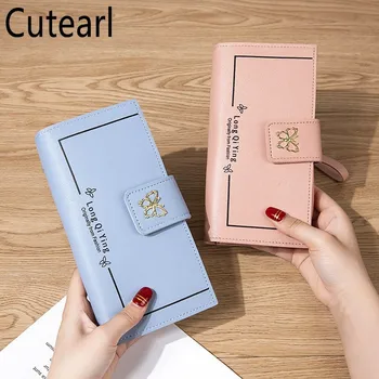 New 3 Fold Long Hasp Ladies Long Wallet Butterfly Wrist Multi-card Slots ID Coin Purse Simple Women Clutch Leather Money Bag
New 3 Fold Long Hasp Ladies Long Wallet Butterfly Wrist Multi-card Slots ID Coin Purse Simple Women Clutch Leather Money Bag