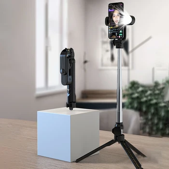 Selfie Stick Bluetooth Selfie Stick With Fill Light Extendable Remote Control for iPhone IOS Android Universal tripod Bracket
Selfie Stick Bluetooth Selfie Stick With Fill Light Extendable Remote Control for iPhone IOS Android Universal tripod Bracket