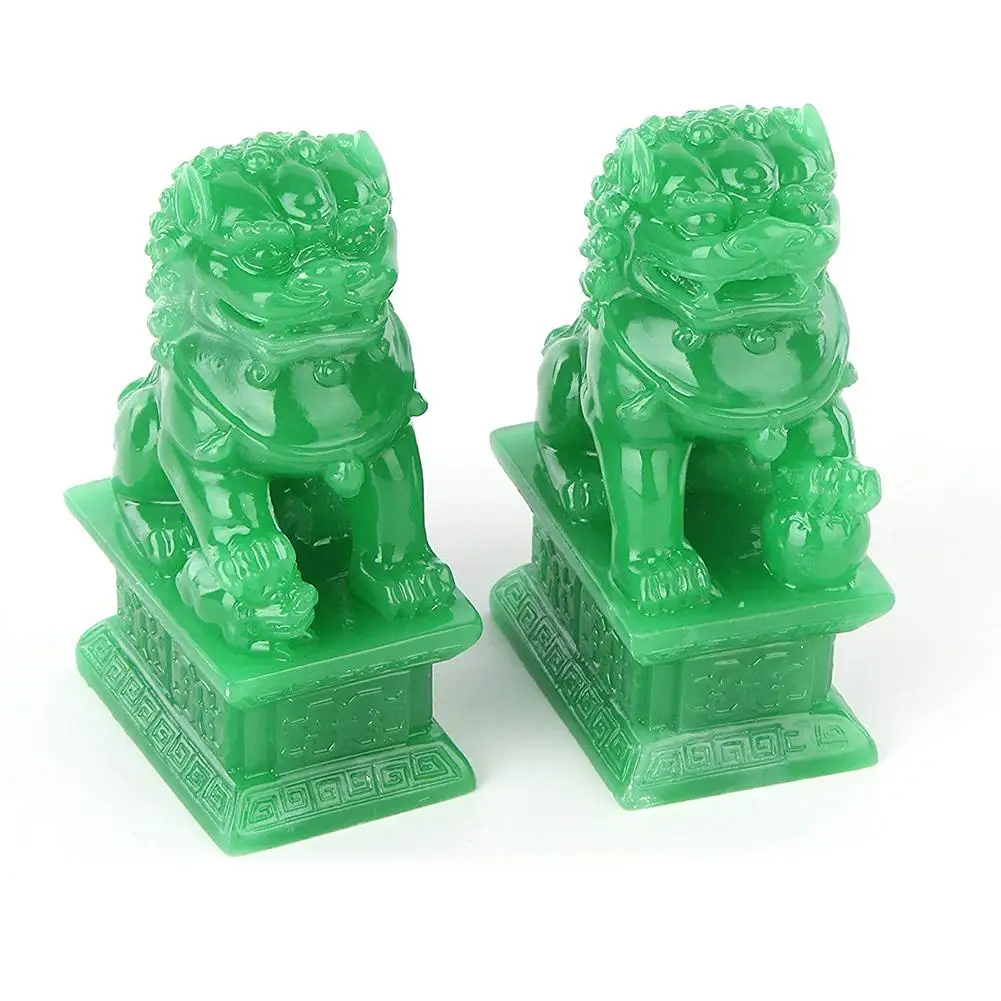 2pcs Fu Foo Dogs Guardian Lion Statues Stone Finish Feng Shui Ornament Cultural Element Asian Foo Dog For Home Decoration
2pcs Fu Foo Dogs Guardian Lion Statues Stone Finish Feng Shui Ornament Cultural Element Asian Foo Dog For Home Decoration