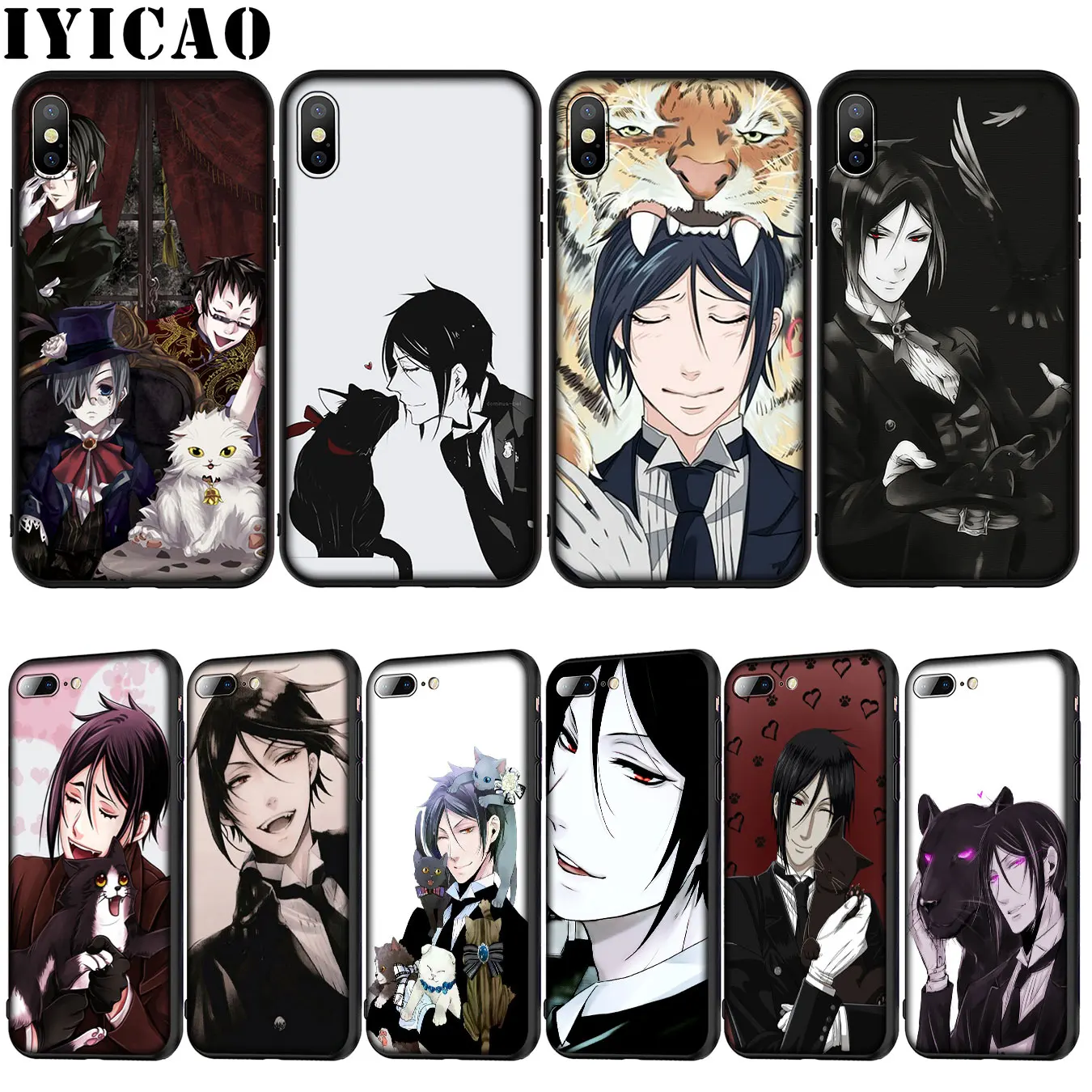 IYICAO Anime Black Butler and a cat Soft Silicone Cover Case for iPhone XR X XS 11 Pro Max 10 6 6S 7 8 Plus 5 5S SE Phone Case
IYICAO Anime Black Butler and a cat Soft Silicone Cover Case for iPhone XR X XS 11 Pro Max 10 6 6S 7 8 Plus 5 5S SE Phone Case