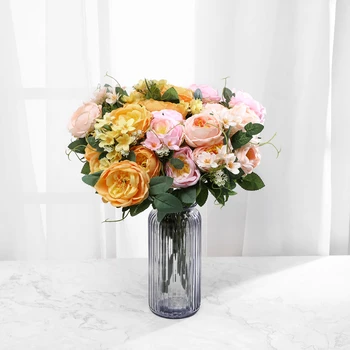 1pc Artificial Rose Bouquet Decorative Silk Flowers Bride Bouquets for Wedding Home Party Decoration Wedding Supplies
1pc Artificial Rose Bouquet Decorative Silk Flowers Bride Bouquets for Wedding Home Party Decoration Wedding Supplies