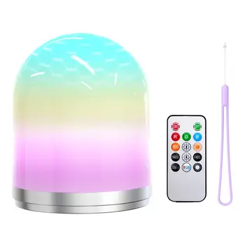 Mini Portable Night Light RGB Colorful Light Button Remote Control LED Lamp USB Charging with Lanyard for Home Room
Mini Portable Night Light RGB Colorful Light Button Remote Control LED Lamp USB Charging with Lanyard for Home Room