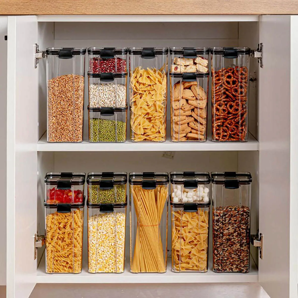 Useful Food Storage Containers Lightweight Airtight Dry Food Space Saver Box Kitchen Pantry Organization Tool
Useful Food Storage Containers Lightweight Airtight Dry Food Space Saver Box Kitchen Pantry Organization Tool