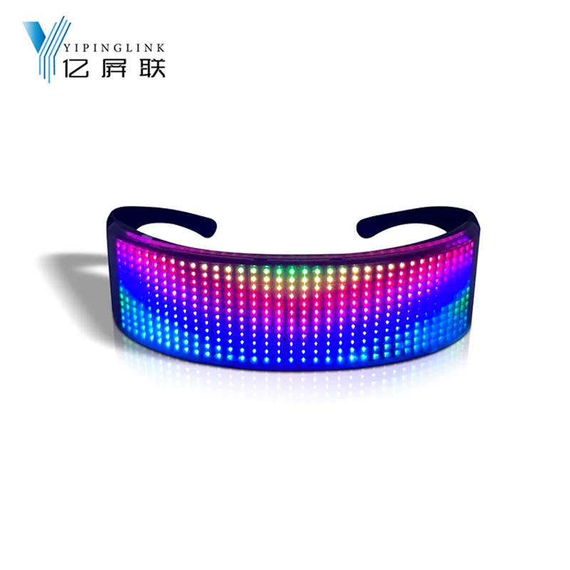 Full color rechargeable shinning flashing LED glasses global language bluetooth APP control dancing cool LED light glasses
Full color rechargeable shinning flashing LED glasses global language bluetooth APP control dancing cool LED light glasses
