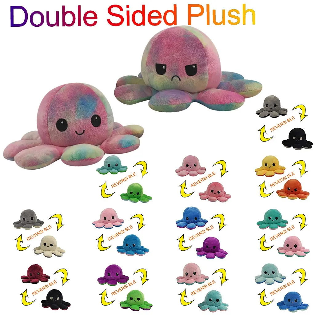 Reversible Flip Octopus Stuffed Plush Doll Soft Simulation Reversible Plush Toy Color Chapter Plush Doll Filled Plush Kid Toy
Reversible Flip Octopus Stuffed Plush Doll Soft Simulation Reversible Plush Toy Color Chapter Plush Doll Filled Plush Kid Toy