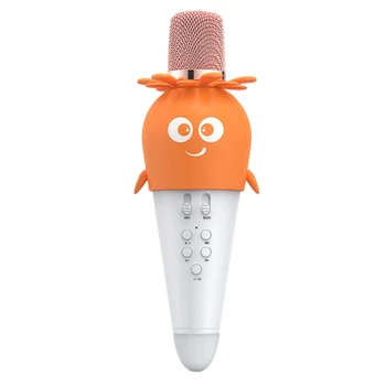Wireless Karaoke Microphone Bluetooth Handheld Portable Speaker Home KTV with LED Lights Cute Shape Microphone for Kids
Wireless Karaoke Microphone Bluetooth Handheld Portable Speaker Home KTV with LED Lights Cute Shape Microphone for Kids