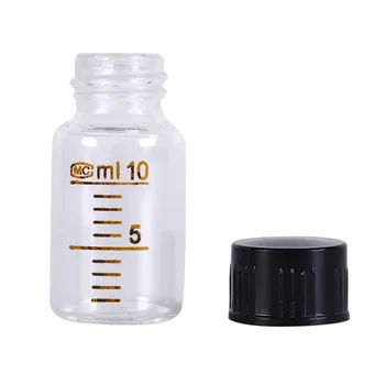 10ml Graduated Round Glass Reagent Bottle Blue Screw Cap Screw On Cover Graduation Sample Vials Plastic Lid
10ml Graduated Round Glass Reagent Bottle Blue Screw Cap Screw On Cover Graduation Sample Vials Plastic Lid
