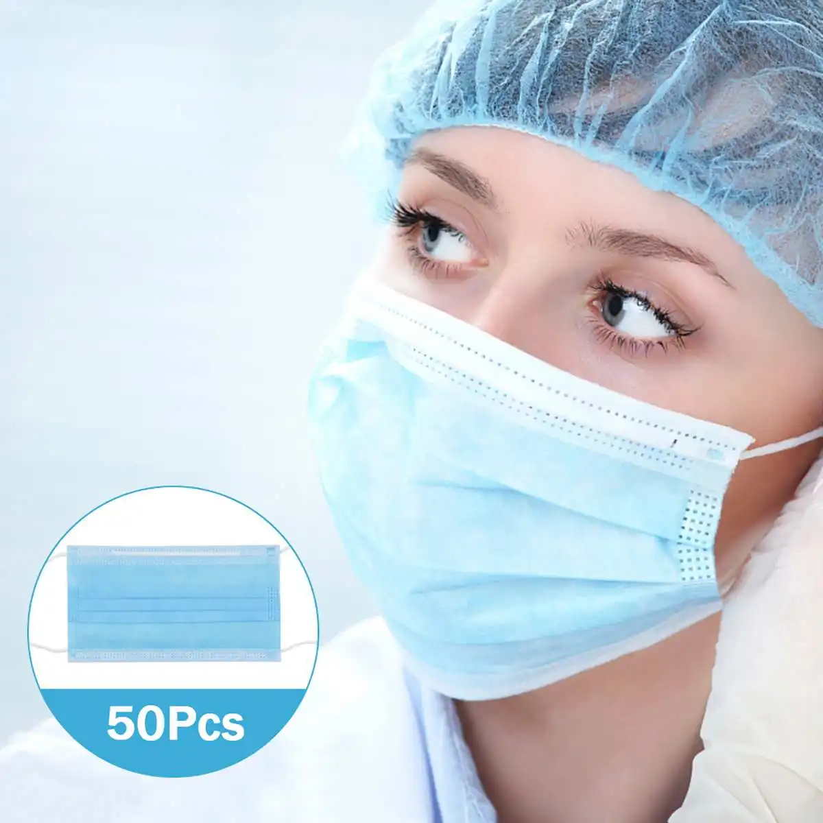 50PCS Thicken Disposable Masks Protective Face Masks 3 Layers Non-woven Filter Anti Pollution Anti-dust PM2.5 Face Mouth Masks
50PCS Thicken Disposable Masks Protective Face Masks 3 Layers Non-woven Filter Anti Pollution Anti-dust PM2.5 Face Mouth Masks