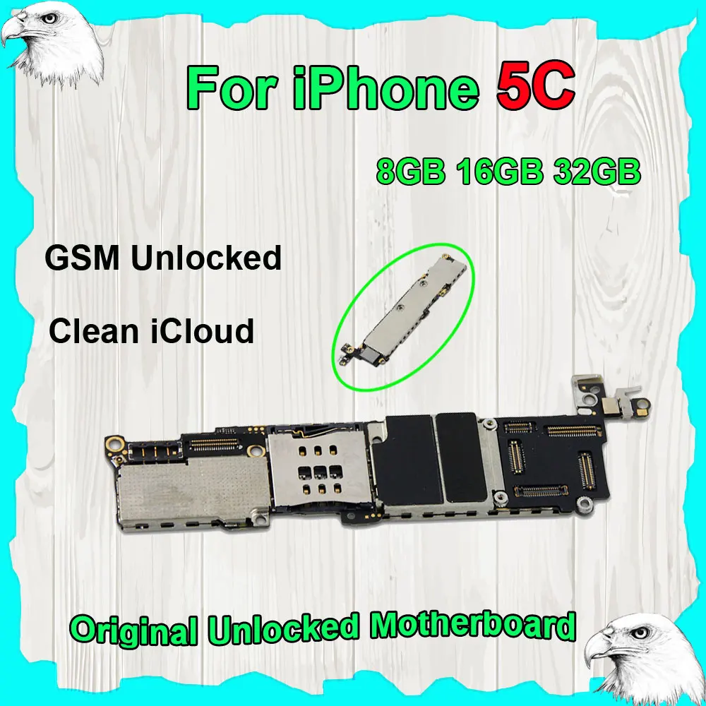 For iPhone 5C Original Motherboard 8GB 16GB 32GB Mainboard Main Logic Board GSM Factory iCloud Unlocked 100% Tested Good Working
For iPhone 5C Original Motherboard 8GB 16GB 32GB Mainboard Main Logic Board GSM Factory iCloud Unlocked 100% Tested Good Working