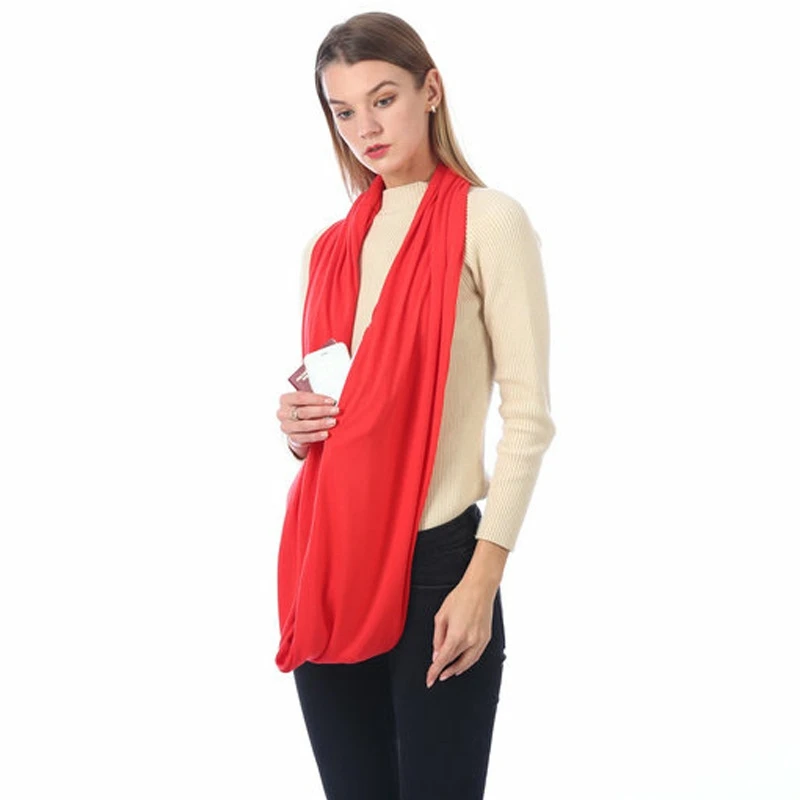 The Vault Infinity Scarf with Hidden Zip Pocket