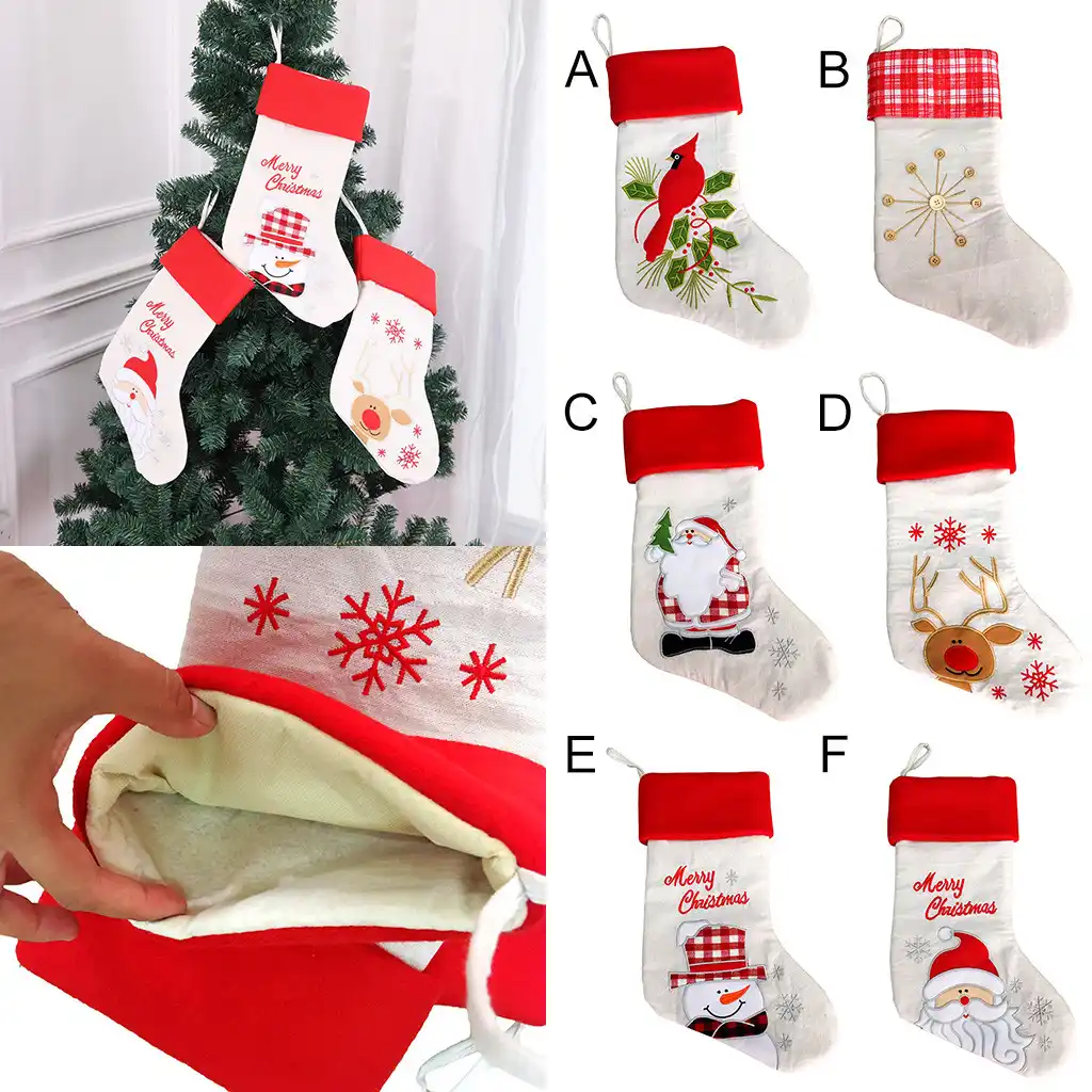 plush tree hanging gift candy large socks trees decoration#p8