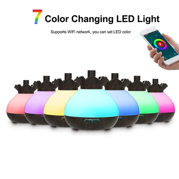 Smart Wifi Wireless LED Night Lamp 400ml Humidifier Essential Oil Aromatherapy Mist Diffuser Phone App Control Voice Control
Smart Wifi Wireless LED Night Lamp 400ml Humidifier Essential Oil Aromatherapy Mist Diffuser Phone App Control Voice Control