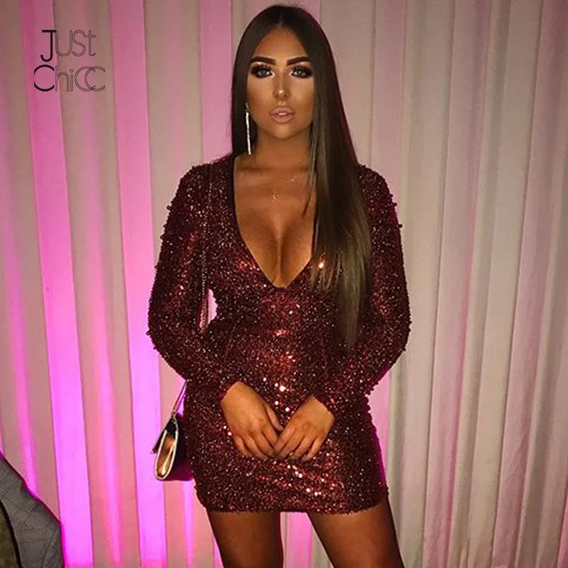 Justchicc Bodycon Autumn Long Sleeve Sequin Dress Women Party Night Club Sexy Dress Zipper Backless Mini Dresses Vestidos 2019
Justchicc Bodycon Autumn Long Sleeve Sequin Dress Women Party Night Club Sexy Dress Zipper Backless Mini Dresses Vestidos 2019