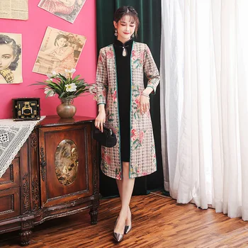 FZSLCYIYI Suede improved two-piece suit jacket + cheongsam 2019 autumn and winter new improved seven-point sleeve Aodai qipao
FZSLCYIYI Suede improved two-piece suit jacket + cheongsam 2019 autumn and winter new improved seven-point sleeve Aodai qipao