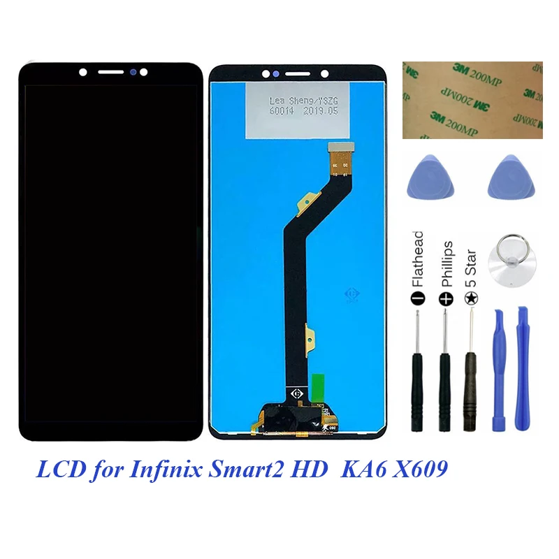 For Infinix Smart 2 HD X609 LCD Display Touch Screen Digitizer Assembly Replacement Parts For Infinix X609 Screen 6.0 Full Lcd
For Infinix Smart 2 HD X609 LCD Display Touch Screen Digitizer Assembly Replacement Parts For Infinix X609 Screen 6.0 Full Lcd