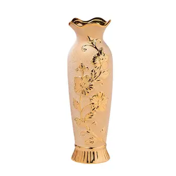 LUXURY EUROPE GOLD-PLATED CERAMIC VASE HOME DECOR CREATIVE DESIGN PORCELAIN DECORATIVE FLOWER VASE FOR WEDDING DECORATION R1890
LUXURY EUROPE GOLD-PLATED CERAMIC VASE HOME DECOR CREATIVE DESIGN PORCELAIN DECORATIVE FLOWER VASE FOR WEDDING DECORATION R1890