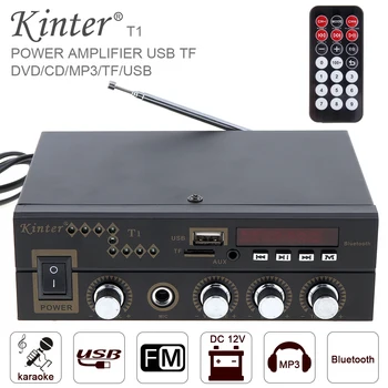 Bluetooth Digital Audio Player Car Amplifier FM Radio Stereo Player SD USB DVD MP3 Remote Control for Car Motorcycle Home Audio
Bluetooth Digital Audio Player Car Amplifier FM Radio Stereo Player SD USB DVD MP3 Remote Control for Car Motorcycle Home Audio