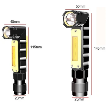 XANES Newest COB XP G 5Modes Emergency Worklight Outdoor Rotation USB Rechargeable Work Light with Warning Light-S/L Powerful
XANES Newest COB XP G 5Modes Emergency Worklight Outdoor Rotation USB Rechargeable Work Light with Warning Light-S/L Powerful