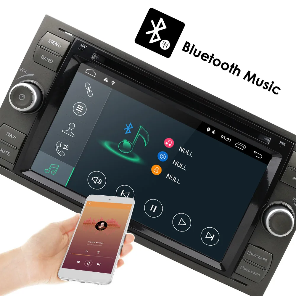 Cheap IPS 2 din Android 9.0 4G 64G Car GPS For Ford Mondeo S-max Focus C-MAX Galaxy Fiesta transit Fusion Connect kuga DVD PLAYER 11