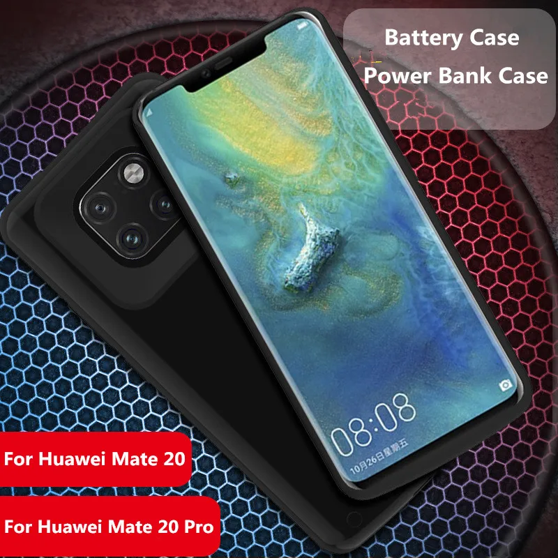 6800 мА/ч Мощность чехол для Hauwei Коврики 20 Pro внешний банк Зарядное устройство