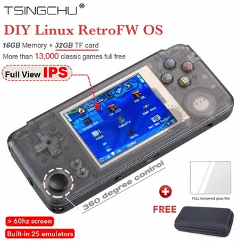 Latest Version RS97 Plus RetroFW Linux System Retro Game Console Full View IPS Screen Double System RGP PS1 Handheld Game Player
Latest Version RS97 Plus RetroFW Linux System Retro Game Console Full View IPS Screen Double System RGP PS1 Handheld Game Player
