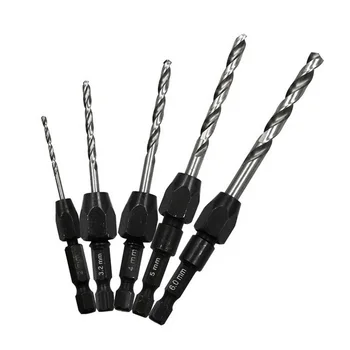 5Pcs/Set 1/4in Twist Drill Bit Hex Shank Hexagonal Hole High Speed Steel Twist screw Twist Drill Bits Set For Woodworking Tools
5Pcs/Set 1/4in Twist Drill Bit Hex Shank Hexagonal Hole High Speed Steel Twist screw Twist Drill Bits Set For Woodworking Tools
