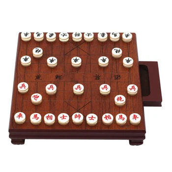 Vintage Chinese Chess Set with Chess Board and Classic Handmade Standard Pieces Xiangqi Chess Set for Kids Adult
Vintage Chinese Chess Set with Chess Board and Classic Handmade Standard Pieces Xiangqi Chess Set for Kids Adult