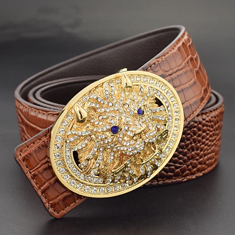 High Quality Black Belt Designer Round Buckle Dragon Buckle Belt Men's Gold Sliding Buckle Leather Fashion Luxury Brand Casual
High Quality Black Belt Designer Round Buckle Dragon Buckle Belt Men's Gold Sliding Buckle Leather Fashion Luxury Brand Casual