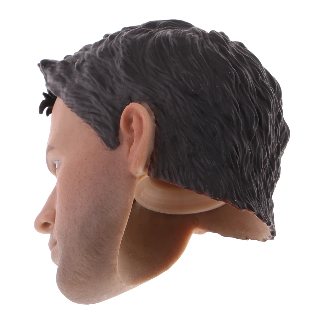 1/6 Scale Male Body Head Sculpt with Black Hair Doll Head Sculpture for 12 inch Action Figure DIY Body Parts 1/6 Scale Male Body Head Sculpt with Black Hair Doll Head Sculpture for 12 inch Action Figure DIY Body Parts