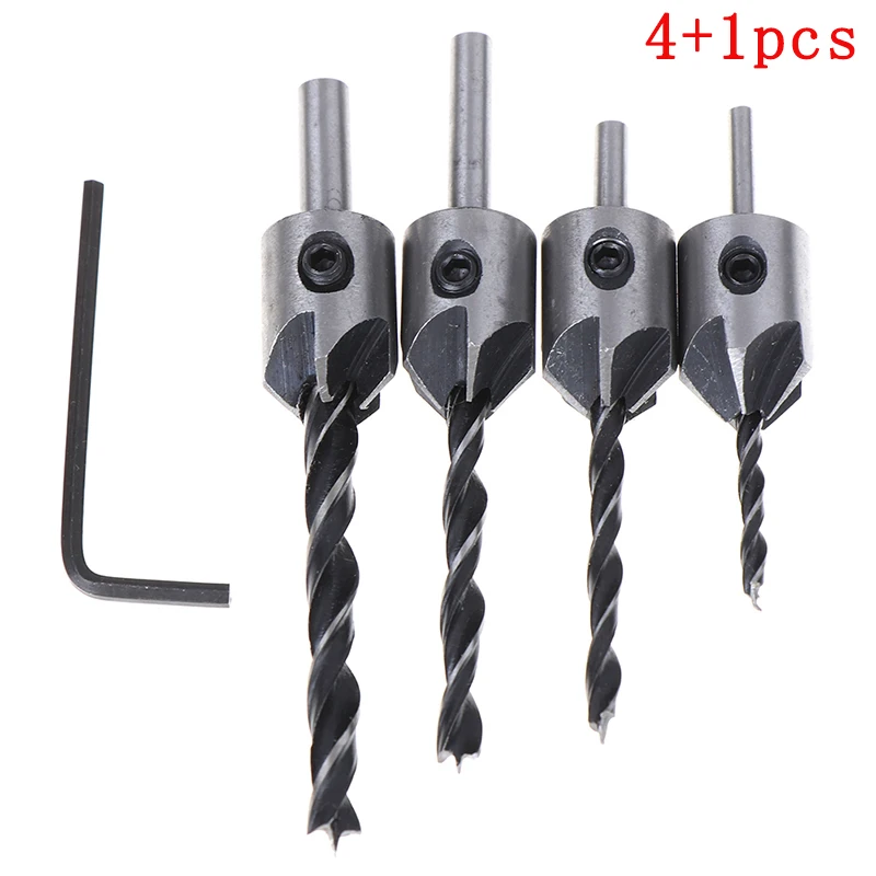 5pcs Useful HSS 5 Flute Countersink Drill Bit Set Drill Press Set Chamfer Reamer Woodworking Power Tools 3mm-6mm
5pcs Useful HSS 5 Flute Countersink Drill Bit Set Drill Press Set Chamfer Reamer Woodworking Power Tools 3mm-6mm