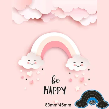 83*46mm Rainbow white clouds new Metal Cutting Dies for card DIY Scrapbooking stencil Paper Craft Album template Dies
83*46mm Rainbow white clouds new Metal Cutting Dies for card DIY Scrapbooking stencil Paper Craft Album template Dies