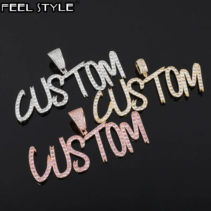 Hip Hop Custom Name New Brush Font Cursive Initial Letters Cubic Zircon CZ AAA+ Pendants & Necklaces For Men Customized Jewelry
Hip Hop Custom Name New Brush Font Cursive Initial Letters Cubic Zircon CZ AAA+ Pendants & Necklaces For Men Customized Jewelry