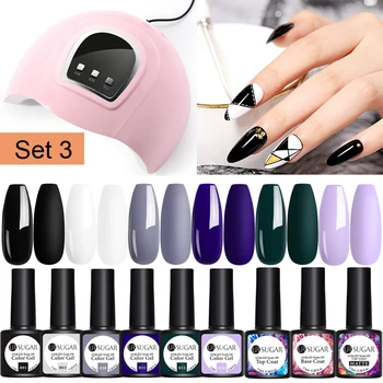 UR SUGAR Gel Nail Polish Set Pures Color Nail Polish with Curing Lamp Semi Permanent Base top UV LED Manicures Varnish Nail Gel
UR SUGAR Gel Nail Polish Set Pures Color Nail Polish with Curing Lamp Semi Permanent Base top UV LED Manicures Varnish Nail Gel