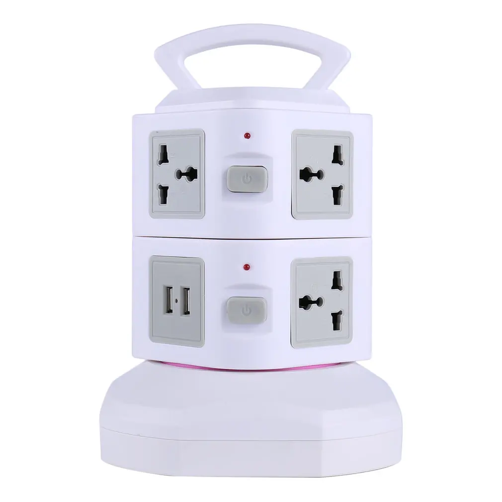 Vertical Multi-socket Two Layers With Doulbe USB Charger Intelligent Socket UK Plug Overload Protection LED Lights Display
Vertical Multi-socket Two Layers With Doulbe USB Charger Intelligent Socket UK Plug Overload Protection LED Lights Display