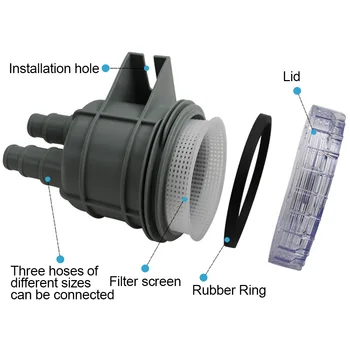 Cleaner Durable Drain Pump Multi-interface Remove Cover Accessories Boat Intake Strainer Cooling Replacement Sea Water Filter 
Cleaner Durable Drain Pump Multi-interface Remove Cover Accessories Boat Intake Strainer Cooling Replacement Sea Water Filter