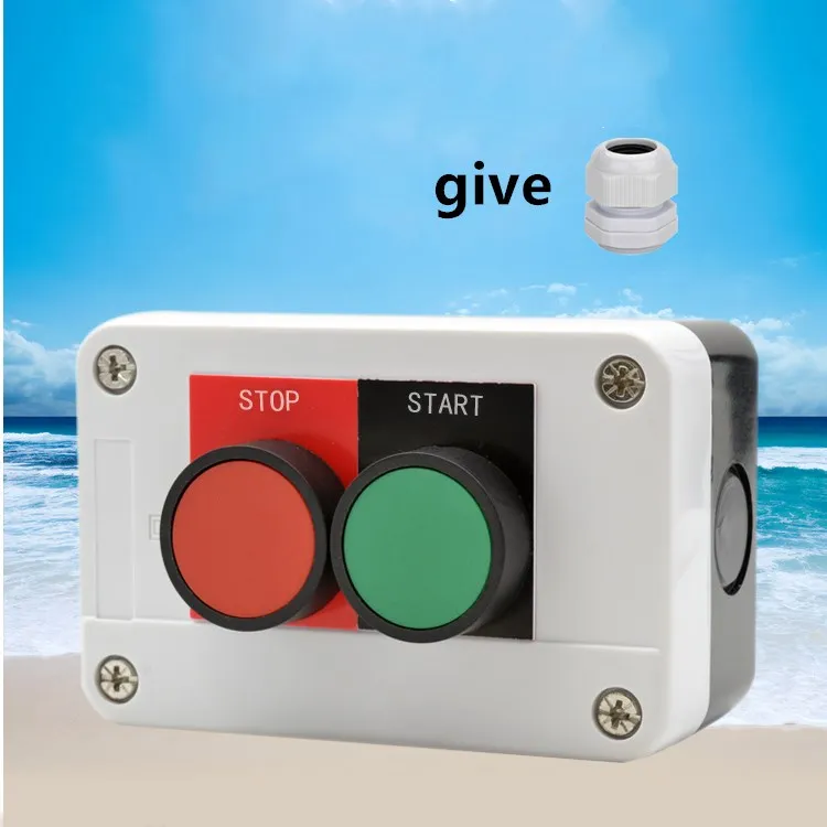 Two position button switch box control cartridge start stop flat button two hole button box 2 hole waterproof plastic
Two position button switch box control cartridge start stop flat button two hole button box 2 hole waterproof plastic