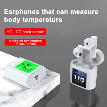 M6 Plus TWS Body Temperature Detection Temperature Measurement Wireless Bluetooth Power Display in-ear Mini Sports Headphones
M6 Plus TWS Body Temperature Detection Temperature Measurement Wireless Bluetooth Power Display in-ear Mini Sports Headphones