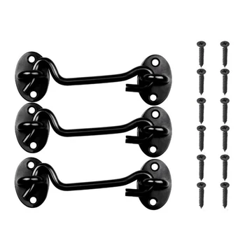 3PCS 4 Inch Stainless Steel Gate Latch Lock Cabin Hook Silent Holder Eye Barn Door Latch
3PCS 4 Inch Stainless Steel Gate Latch Lock Cabin Hook Silent Holder Eye Barn Door Latch