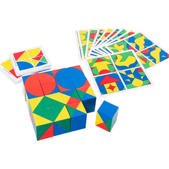 DIY children's wooden cube space thinking logic game building blocks educational toys hand-eye coordination memory Imagine toys
DIY children's wooden cube space thinking logic game building blocks educational toys hand-eye coordination memory Imagine toys